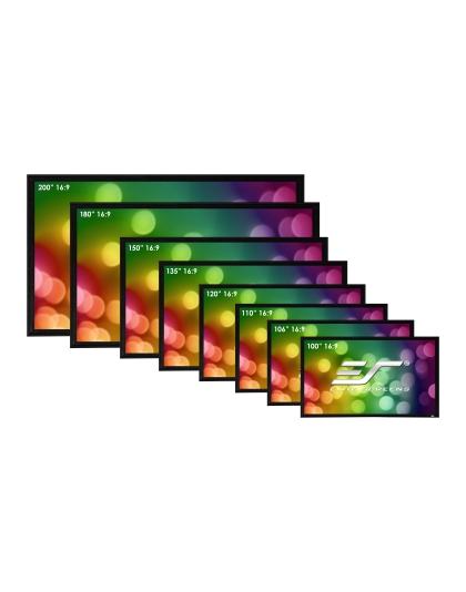 150-Inch 16:9 Front Projection Fixed Frame Screen