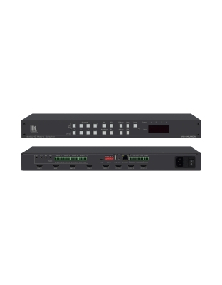 4x4 4K60 4:2:0 HDMI Matrix Switcher with Audio Embedding/De−embedding