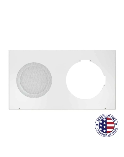 Round Grille with Frame for Surface Mount Clock-Speaker Center