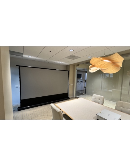 133-Inch Presenter Pro Riser CineGrey 4D Series Electric 16:9 Front Projection Screen