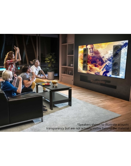 125-Inch Aeon CineGrey 4D AT Series Fixed Frame Acoustically Transparent 16:9 Front Projection Screen