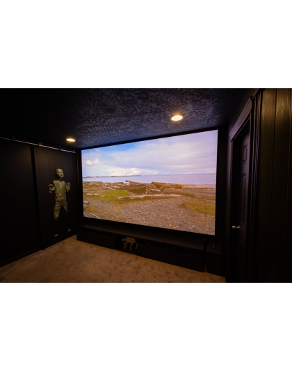 138-Inch Aeon CineWhite A8K Series Fixed Frame Acoustically Transparent 16:9 Front Projection Screen