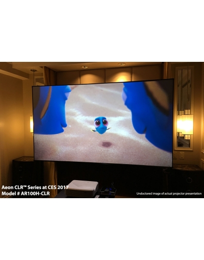 123-Inch Aeon CLR Series Fixed Frame Ceiling/Ambient Light Rejecting 16:9 Front Projection Screen