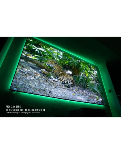 123-Inch Aeon CLR Series Fixed Frame Ceiling/Ambient Light Rejecting 16:9 Front Projection Screen