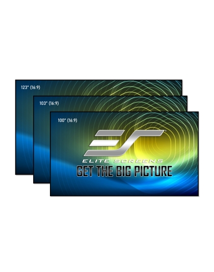 123-Inch Aeon CLR Series Fixed Frame Ceiling/Ambient Light Rejecting 16:9 Front Projection Screen