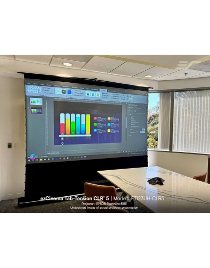 123-Inch ezCinema Tab-Tension CLR 5 Portable 16:9 Front Projection Screen