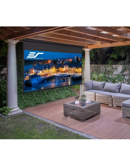 115-Inch Yard Master Manual Tension Series Outdoor Retractable Manual 16:9 Front Projection Screen