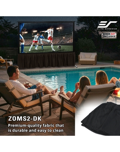 Elite Screens Drape Kit for Yard Master 2 Yard Master Dual Projection Screens 90-Inch Diag. to 135-Inch Diag. Models. 129-Inch Diag. L x 25.6-Inch Diag. H