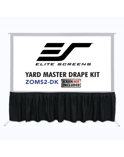 Elite Screens Drape Kit for Yard Master 2 Yard Master Dual Projection Screens 90-Inch Diag. to 135-Inch Diag. Models. 129-Inch Diag. L x 25.6-Inch Diag. H