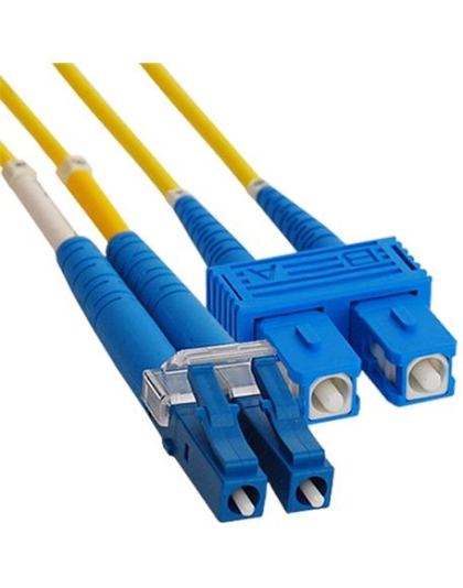 JUMPER, LC-SC, DUPLEX, SM, 1M
