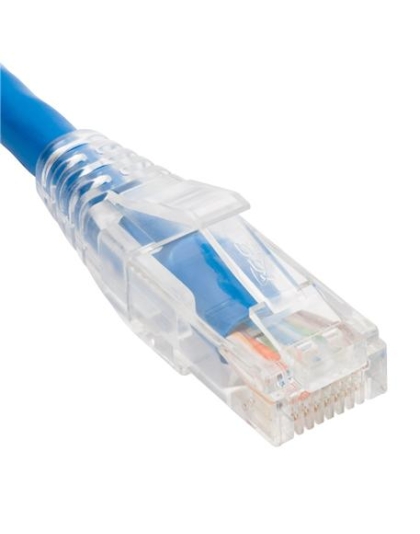 PATC CORD CAT6 CLEAR BOOT 25' BLUE
