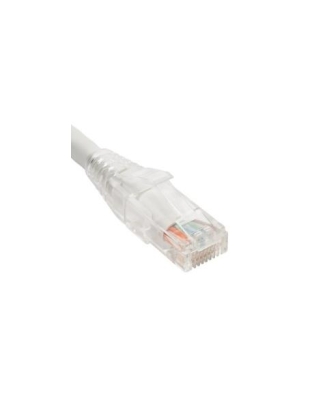 PATCH CORD CAT5e CLEAR BOOT 5' WHITE
