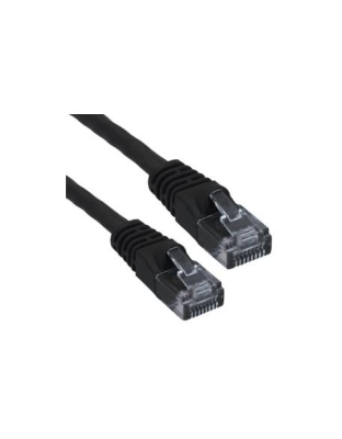 CAT6 PATCH CORD BOOTED 7' BLACK