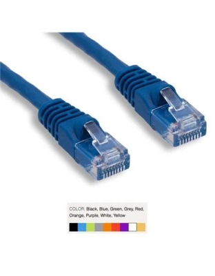 CAT6 PATCH CORD BOOTED 25' BLUE