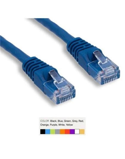 CAT6 PATCH CORD BOOTED 25' BLUE