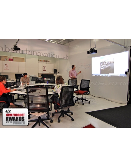 364-Inch Insta-DE Series WhiteBoard / Pliable 4:30 Front Projection Screen